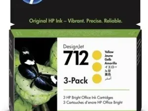 HP Inc. Ink 712 3-Pack 29ml Yellow 3ED79A
